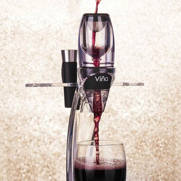 Deluxe Gift Set Wine Aerator Accessories Kit - Aerator Decanter, Corkscrew, More - Picture 7 of 7